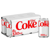 Coca Cola - Diet Coke Multipack - 8 x 330ml